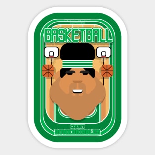 Basketball Green - Court Dunkdribbler - Seba version Sticker